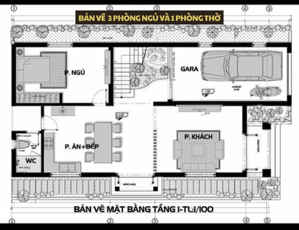 Tổng hợp bản vẽ nhà 2 tầng 7x12m