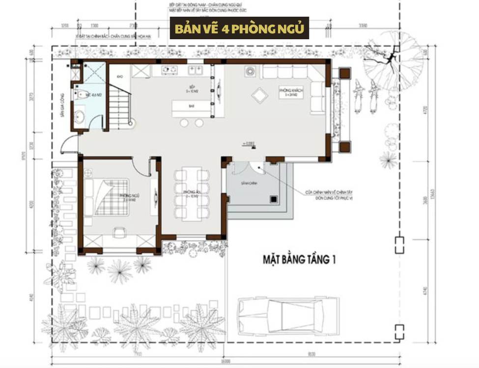 Tổng hợp bản vẽ nhà 2 tầng 7x12m