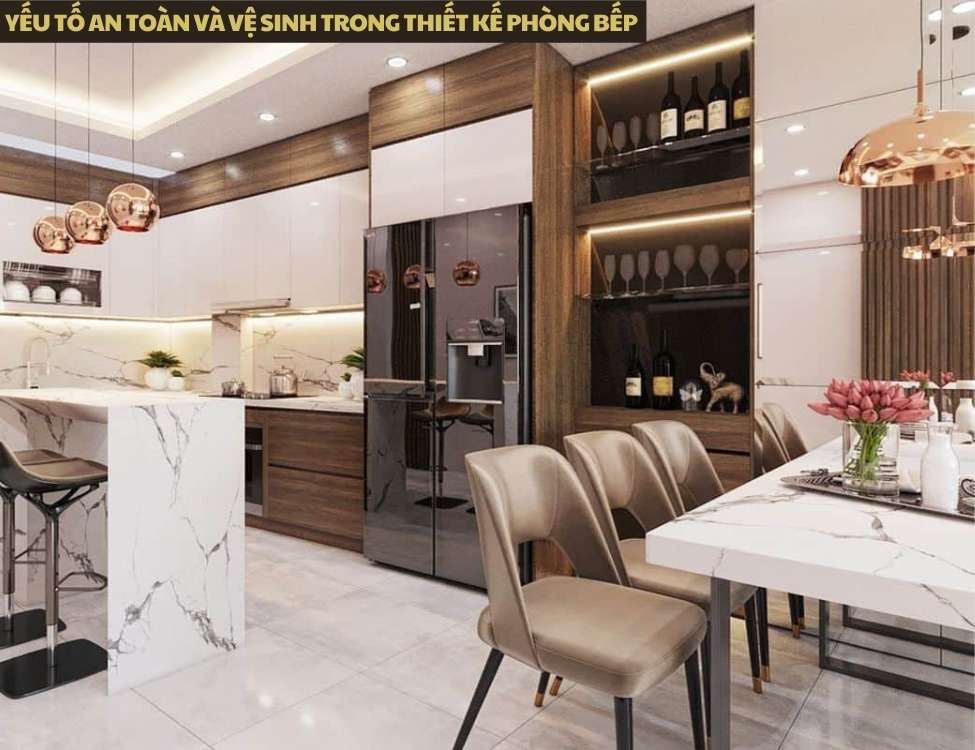 7 Quy tắc thiết kế phòng bếp nhà 3 tầng 80m2 - XÂY NHÀ ĐẸP
