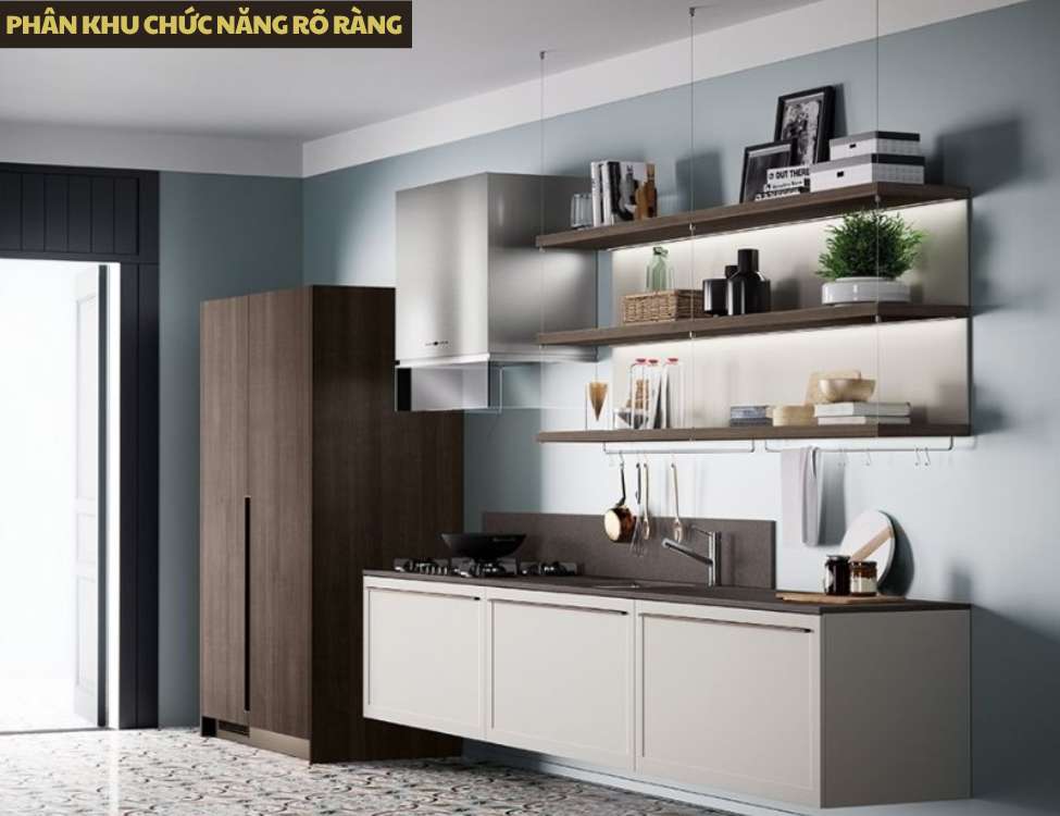 7 Quy tắc thiết kế phòng bếp nhà 3 tầng 80m2 - XÂY NHÀ ĐẸP