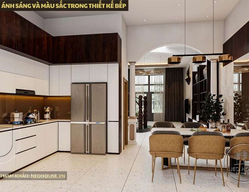 7 Quy tắc thiết kế phòng bếp nhà 3 tầng 80m2 - XÂY NHÀ ĐẸP
